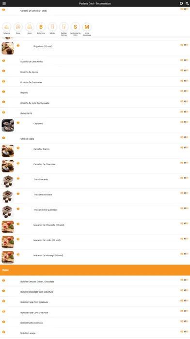 Screenshot di Padaria Ceci - Encomendas