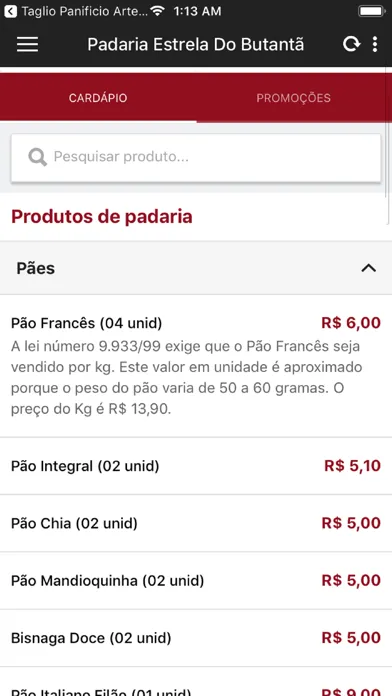 Captures d'écran de Padaria Estrela do Butantã
