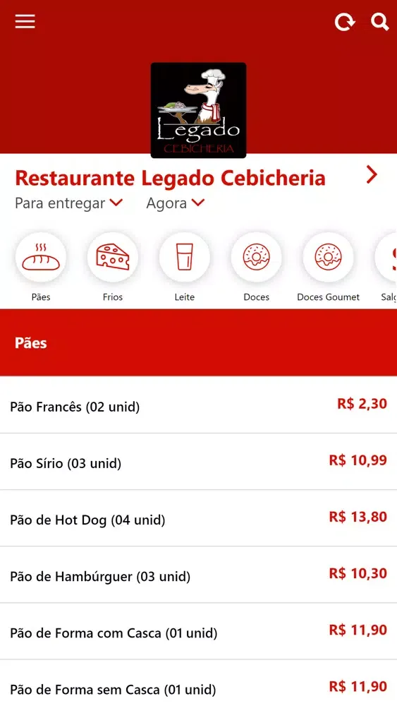 Tangkapan layar Legado Cebicheria