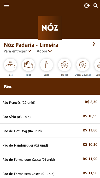 Nóz Padaria Ekran Görüntüleri