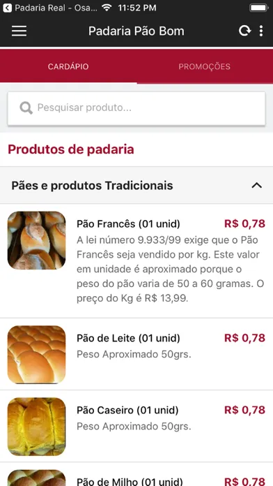 Captures d'écran de Padaria Pão Bom