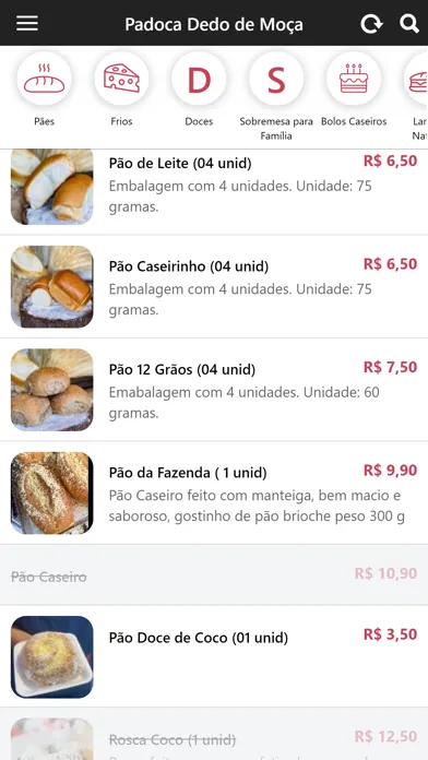 Tangkapan skrin Padoca Dedo de Moça
