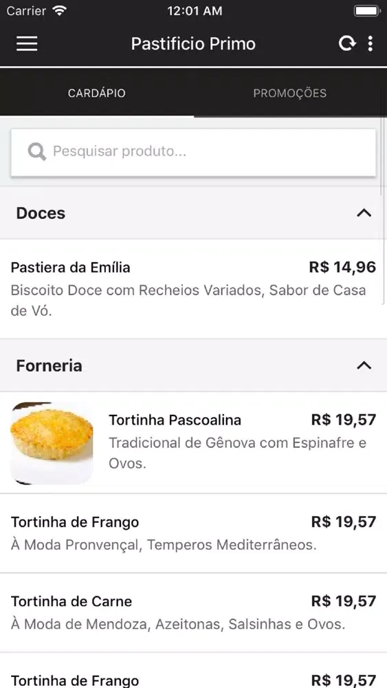 Capturas de pantalla de Pastifício Primo SP