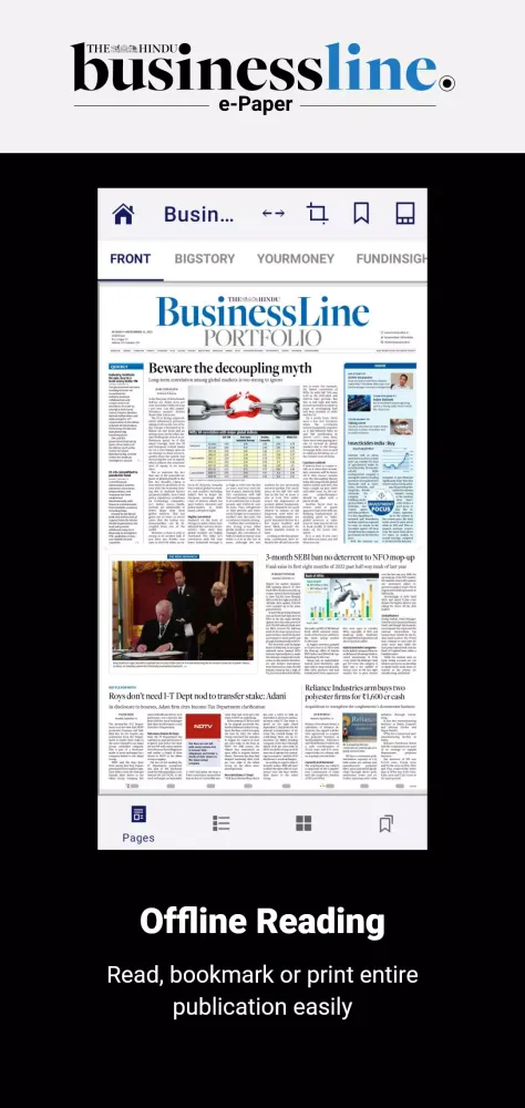 The Hindu BusinessLine ePaper स्क्रीनशॉट
