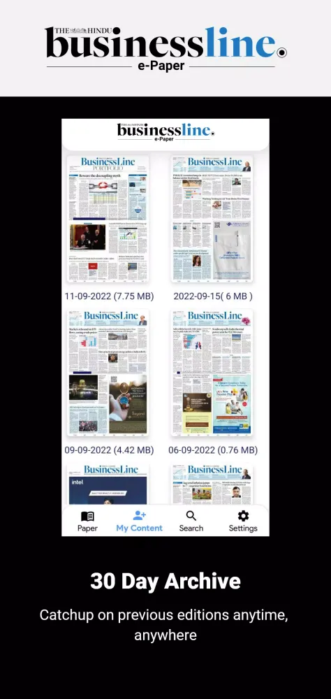 The Hindu BusinessLine ePaper स्क्रीनशॉट