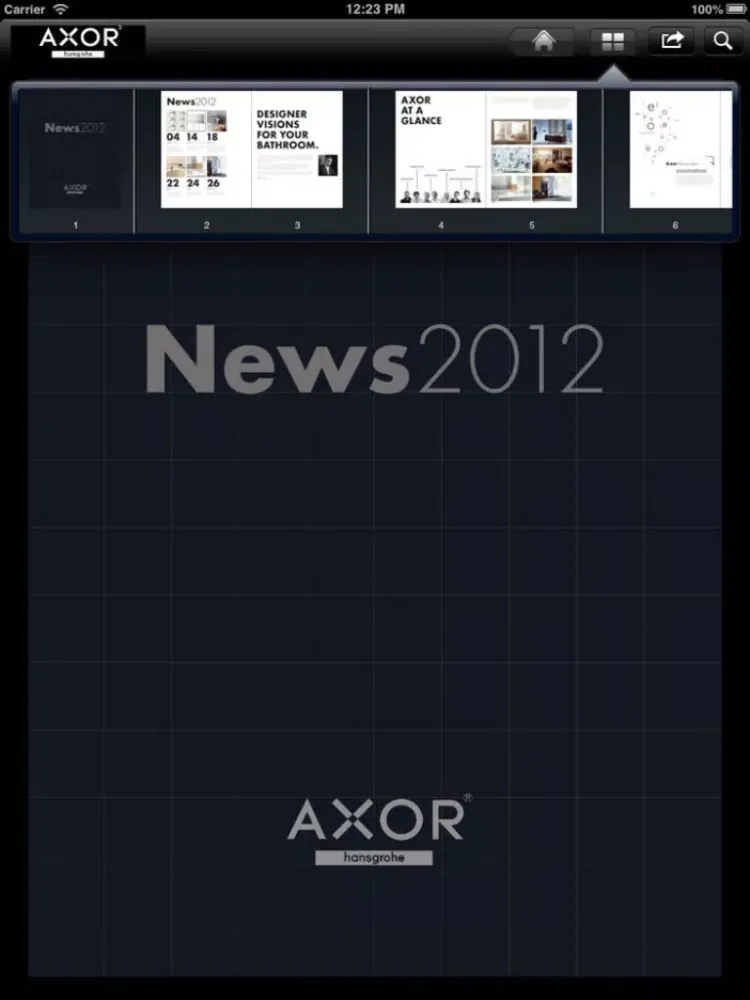 Hansgrohe USA Virtual Library App iPad  Screenshots