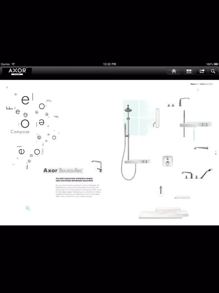 Hansgrohe USA Virtual Library App iPad  Screenshots