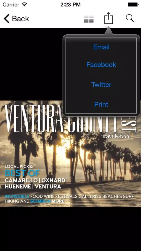 Capturas de pantalla de Travel Savvy Magazine Presents: Ventura County West