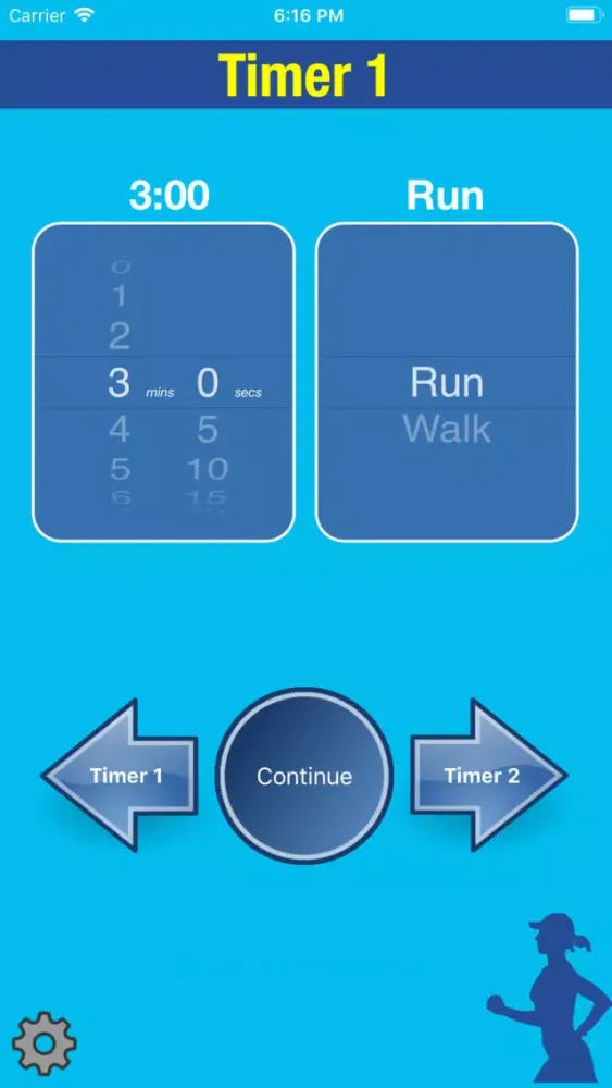 Tangkapan skrin Run Walk Intervals