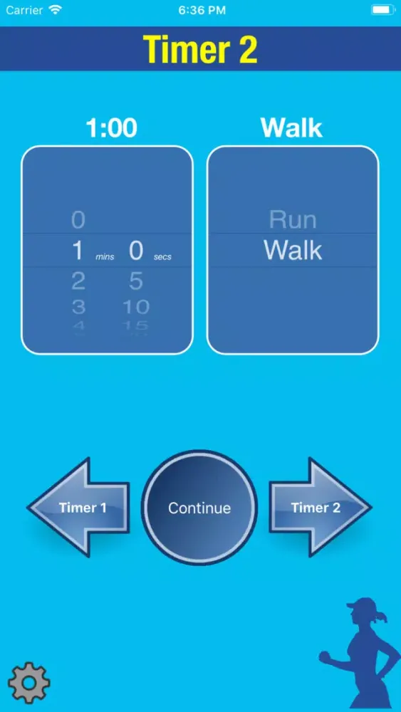 Tangkapan skrin Run Walk Intervals