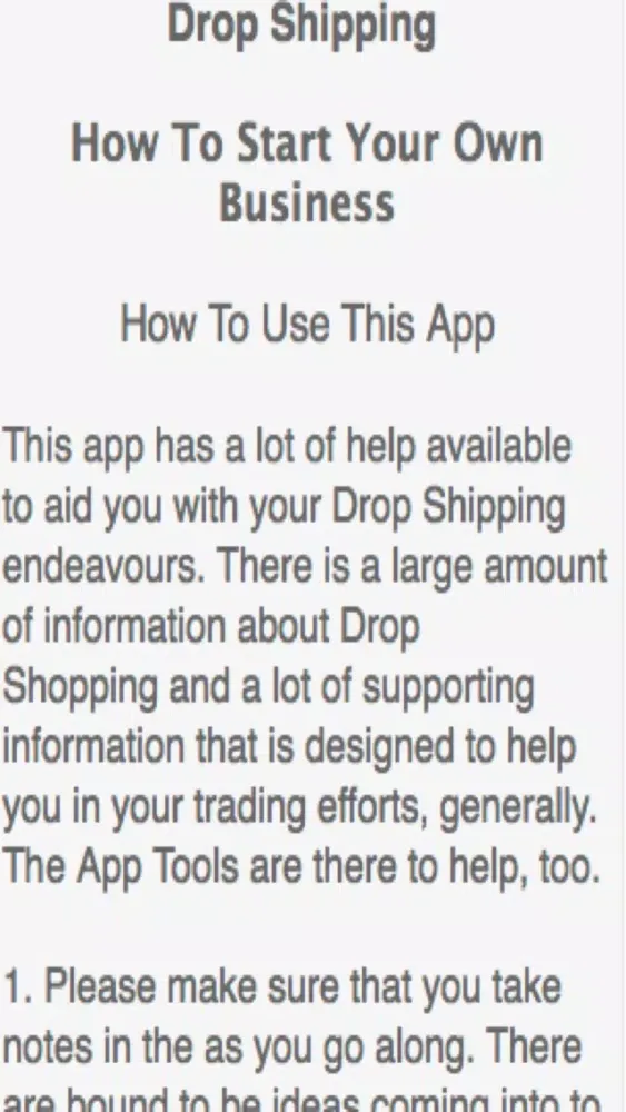 Drop Shipping - How To Start Your Own Business স্ক্রিনশট