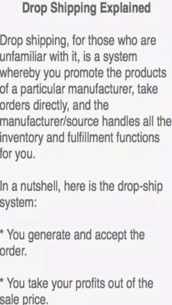Drop Shipping - How To Start Your Own Business স্ক্রিনশট