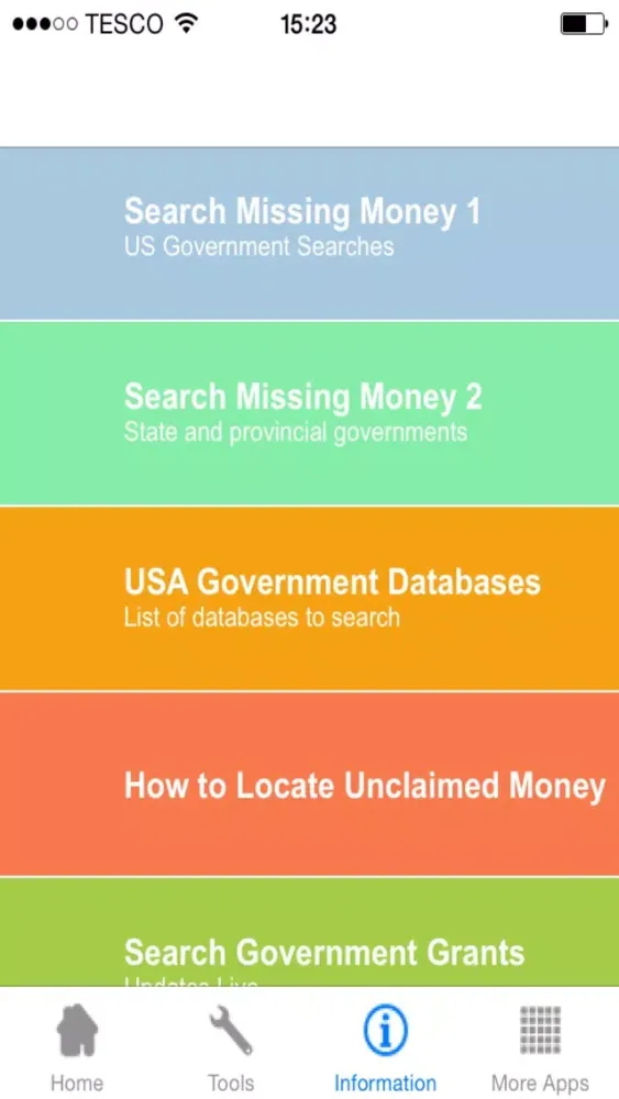 Unclaimed Money Find Lost Funds Government Grants Screenshots