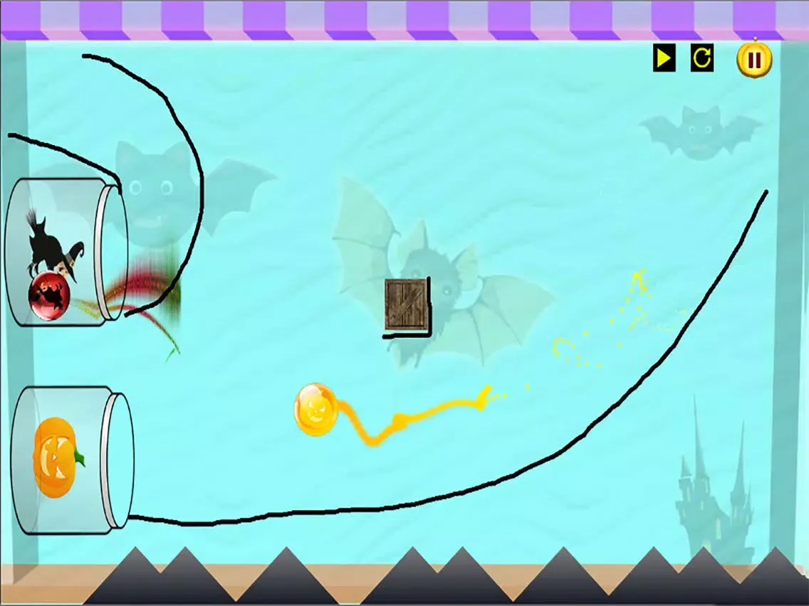 Capturas de tela do Draw Your Halloween Path iPad 