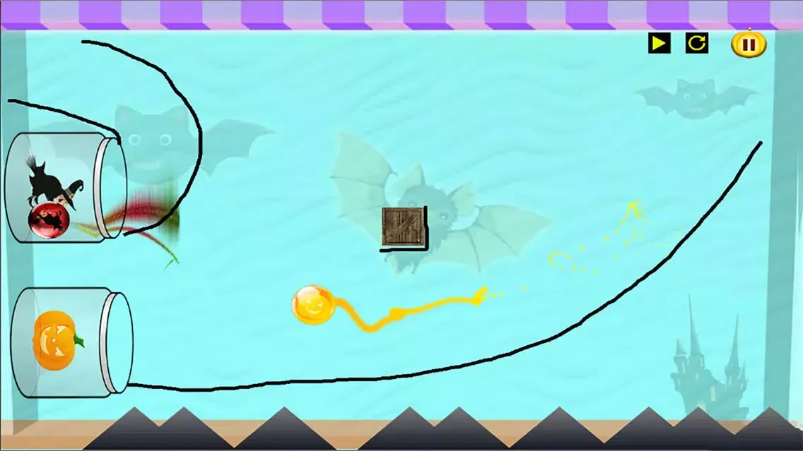 Capturas de tela do Draw Your Halloween Path