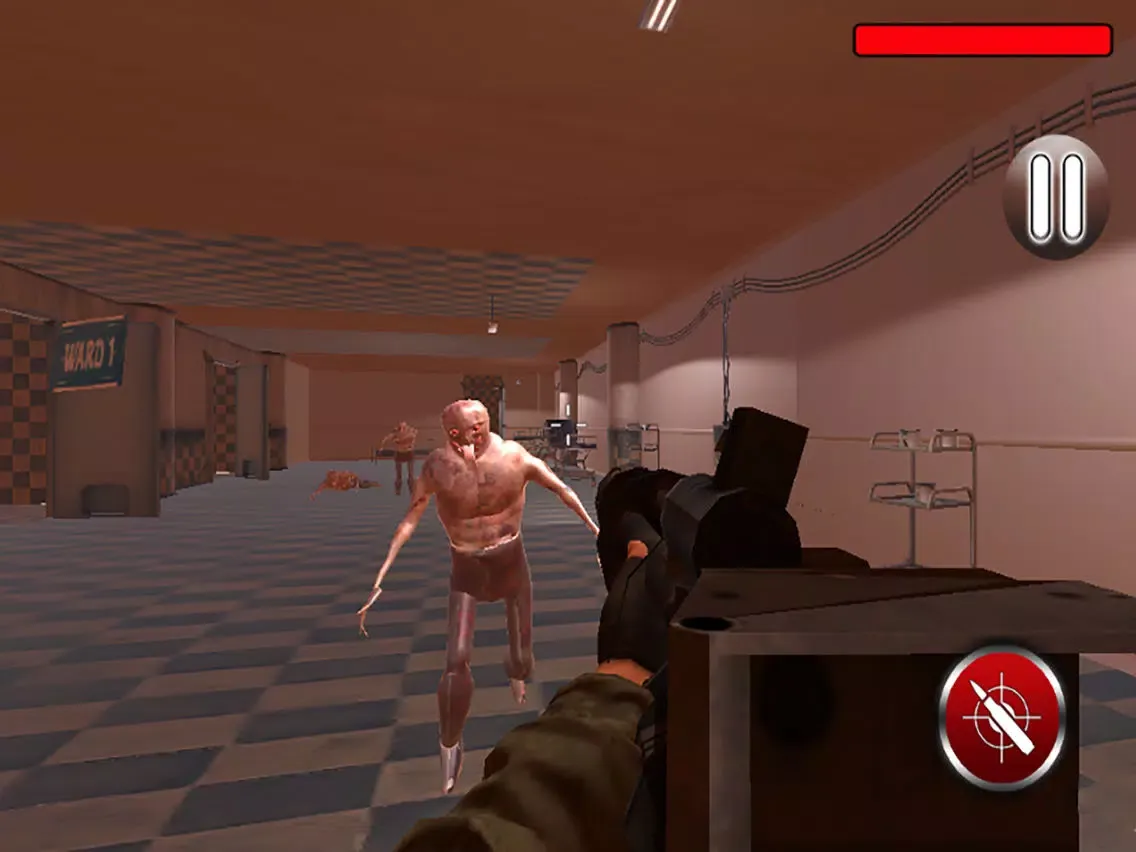 Tangkapan skrin Hospital Zombie Shooting iPad 