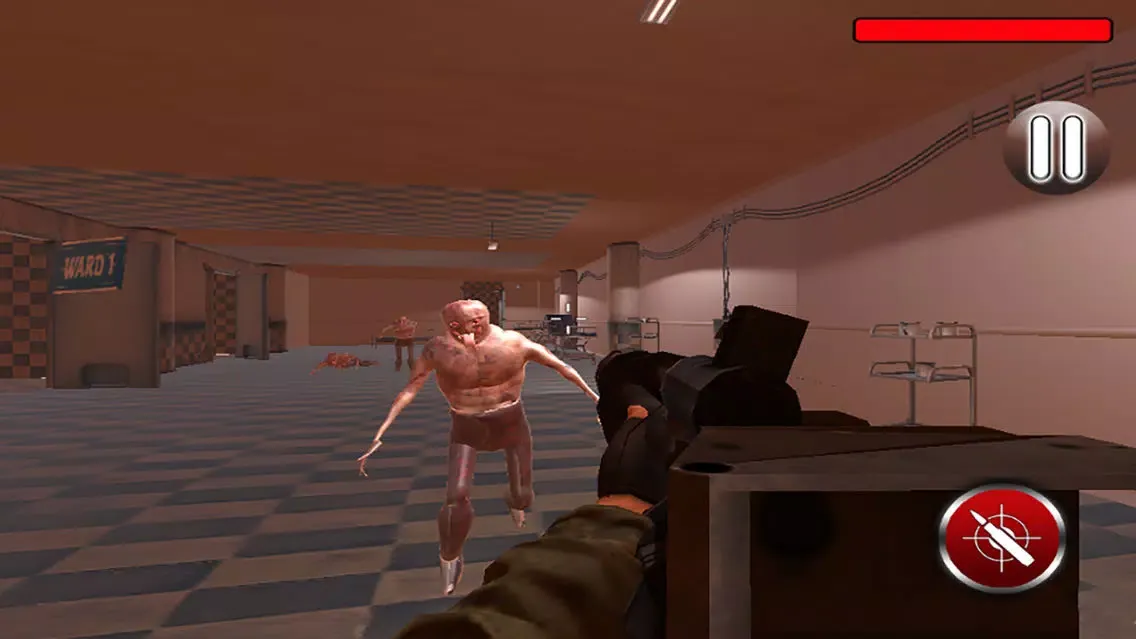 Tangkapan skrin Hospital Zombie Shooting