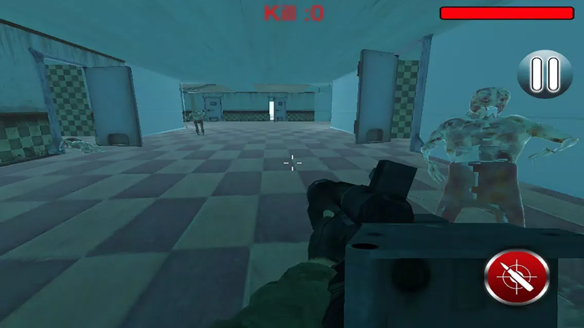 Tangkapan skrin Hospital Zombie Shooting