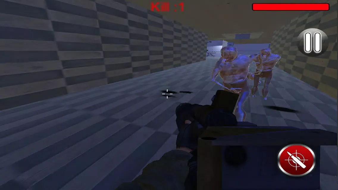Tangkapan skrin Hospital Zombie Shooting