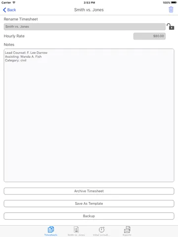 iPunchclock iPad  سکرین شاٹس