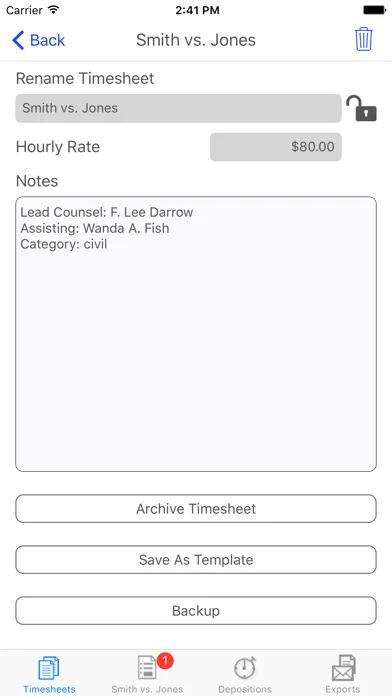 iPunchclock سکرین شاٹس