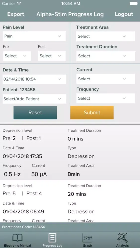 Alpha-Stim سکرین شاٹس