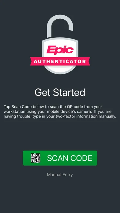 Tangkapan skrin Epic Authenticator