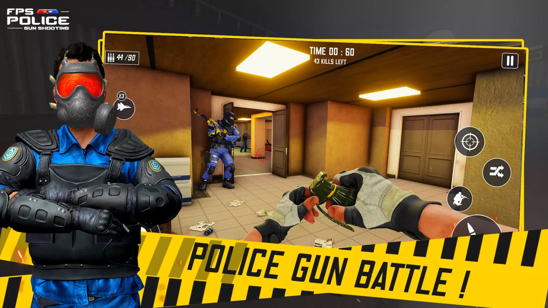 Screenshot di FPS Police: Gun Shooting Games