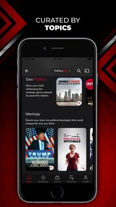 Zrzuty ekranu DocuBay - Watch Documentaries