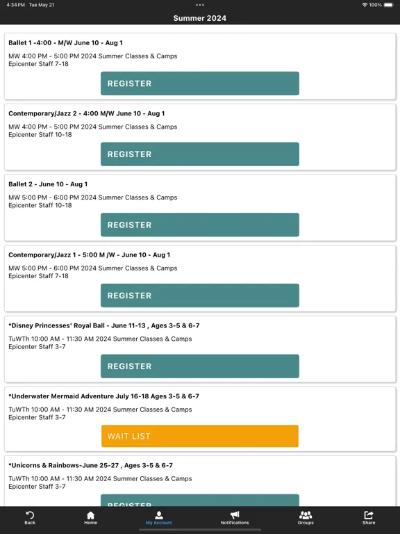 Epicenter for the Arts iPad 应用截图