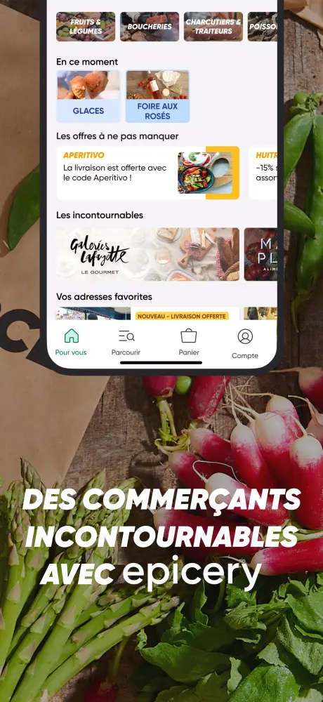 Скриншоты epicery - Courses à Domicile