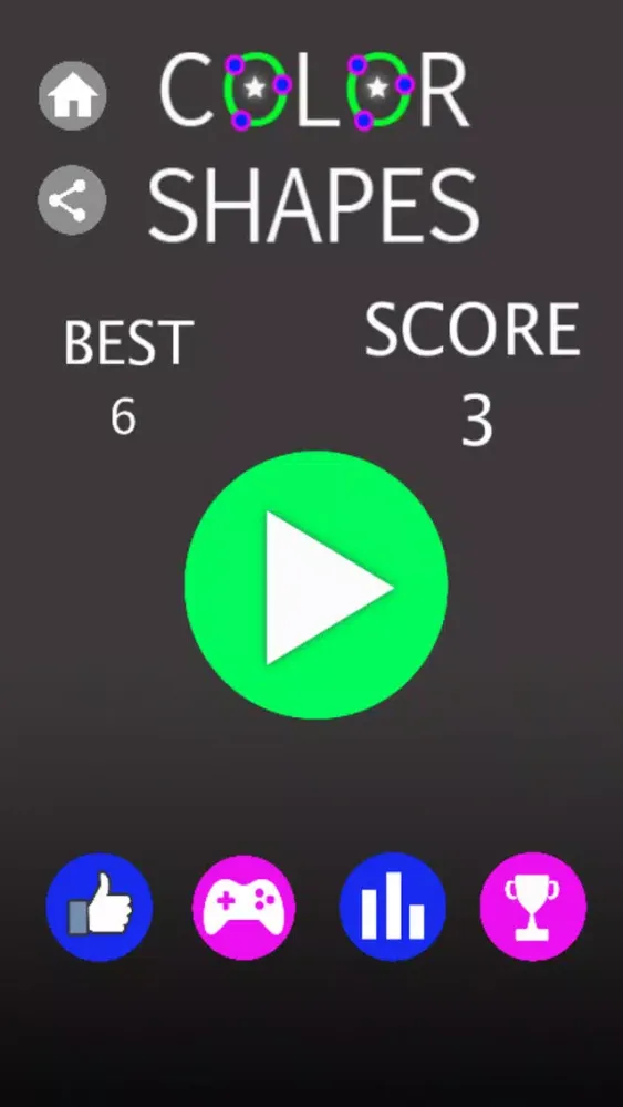 Tangkapan skrin Color Shapes: Endless Jump Game