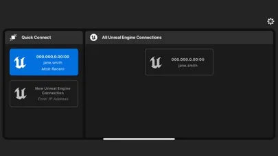 Screenshot di Unreal VCam
