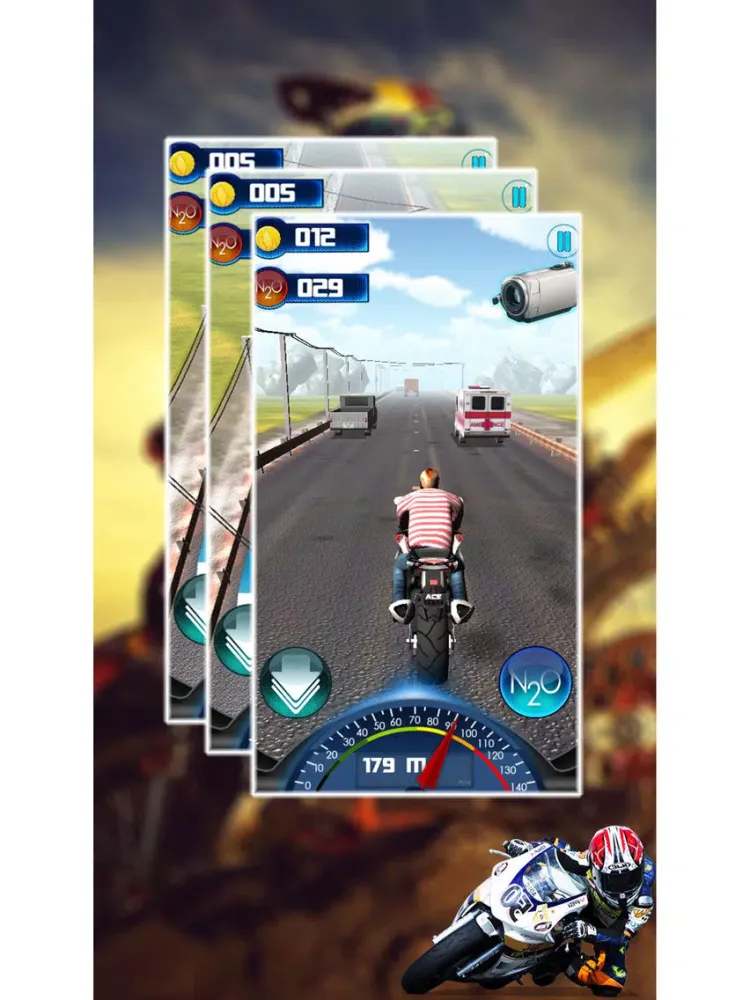 Traffic Moto Road Highway Riders - Road Racer iPad  Screenshots