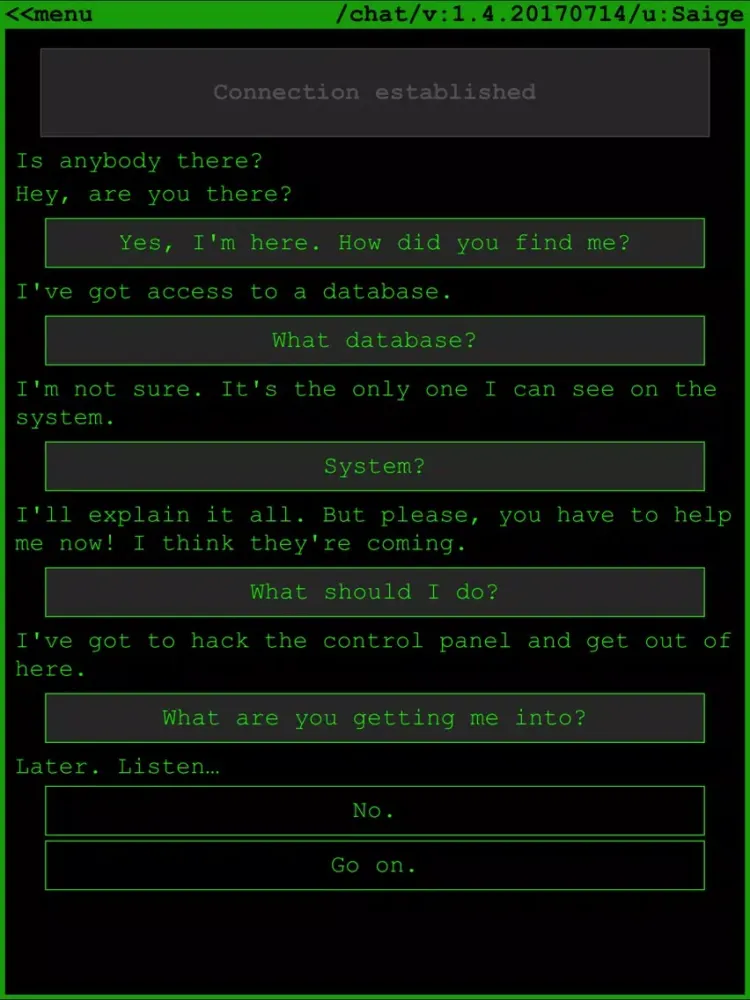 Saige Cyberpunk Adventure Game iPad 应用截图