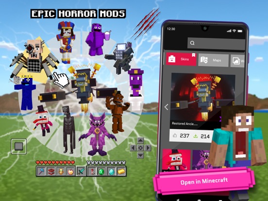 Captures d'écran de Horror Mods for Minecraft PE iPad 
