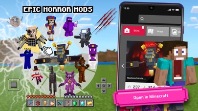 Captures d'écran de Horror Mods for Minecraft PE