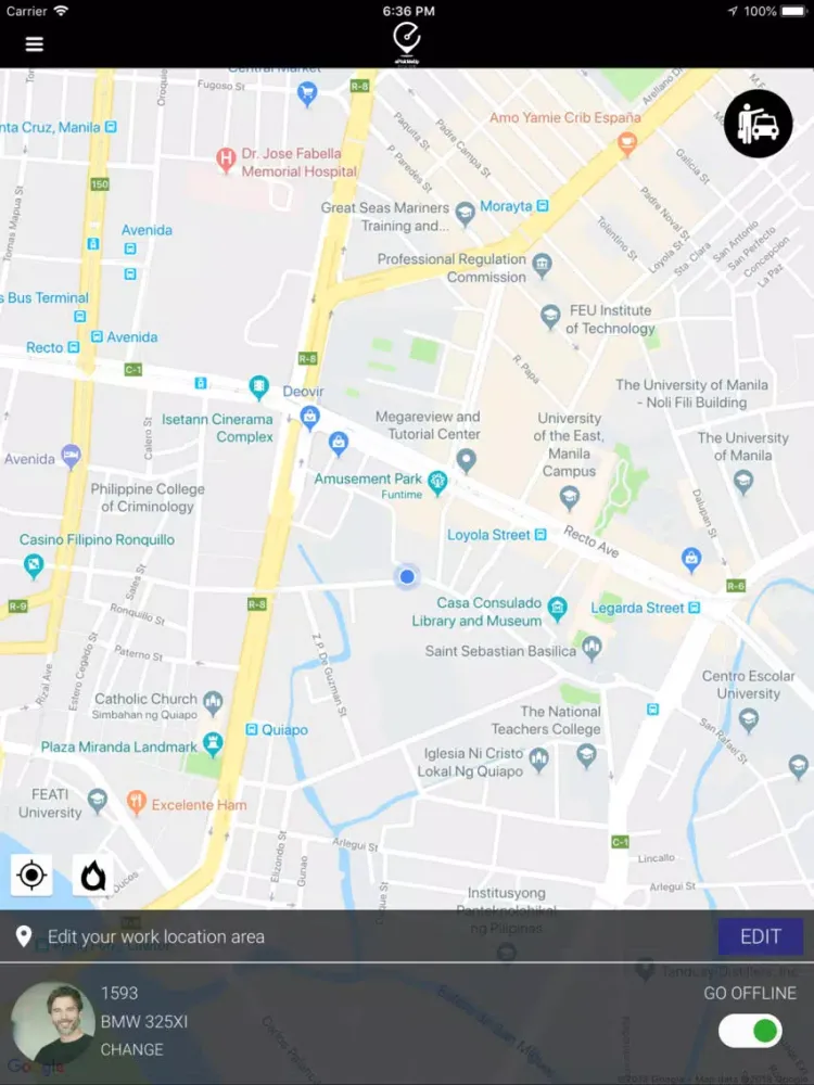 Capturas de pantalla de ePickMeUp Provider iPad 