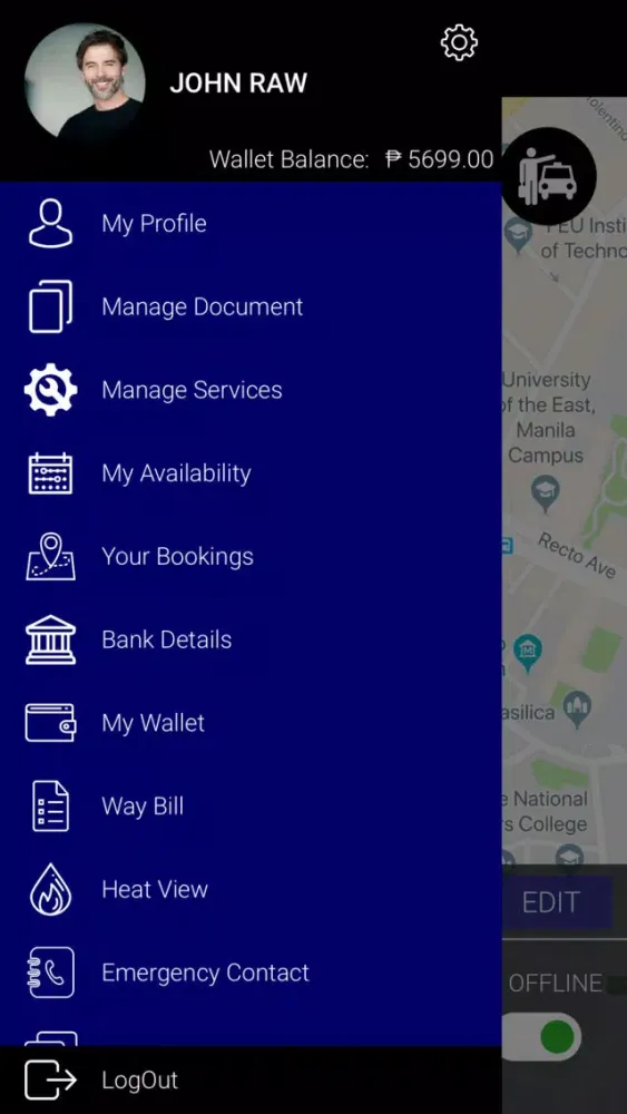 Capturas de pantalla de ePickMeUp Provider