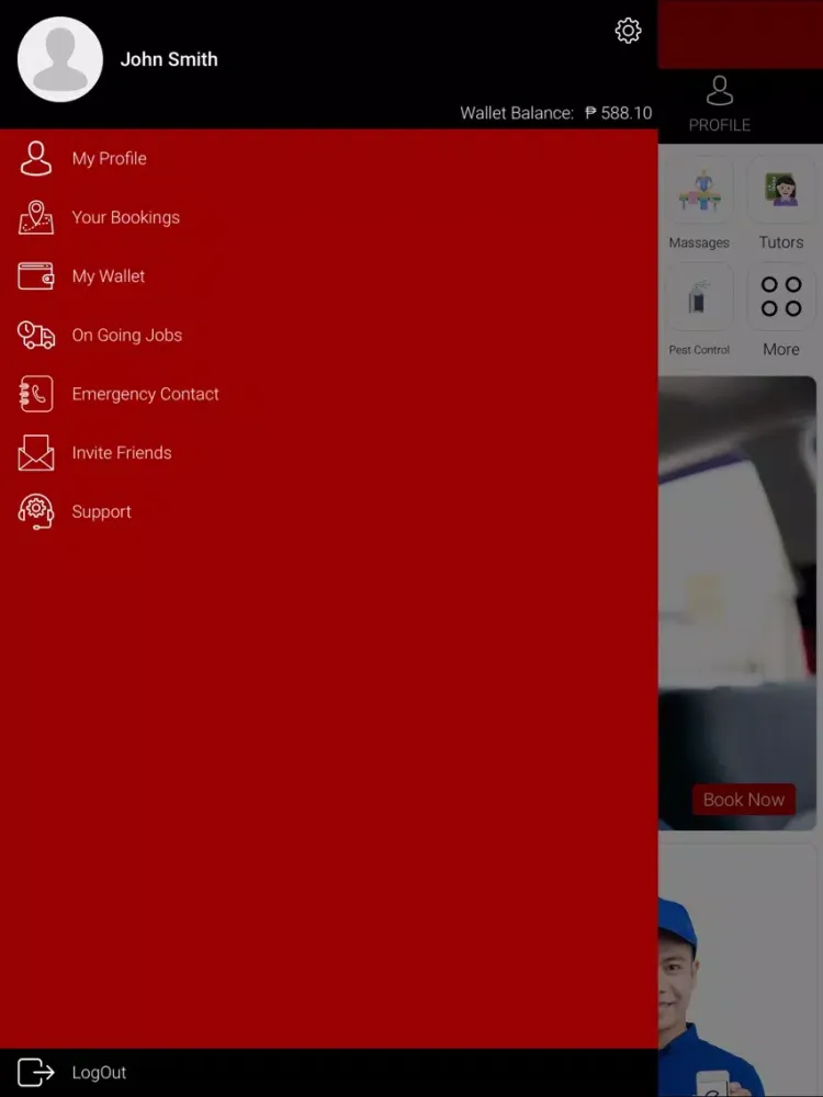 Capturas de tela do ePickMeUp User iPad 