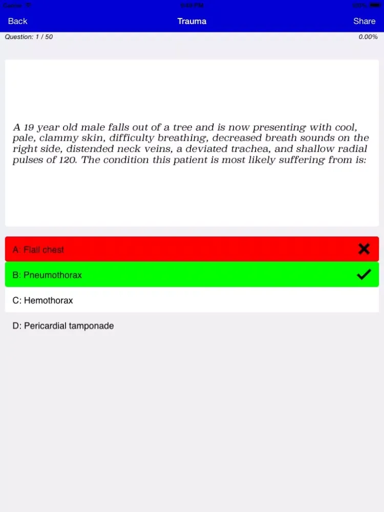 EMT Study iPad  Screenshots