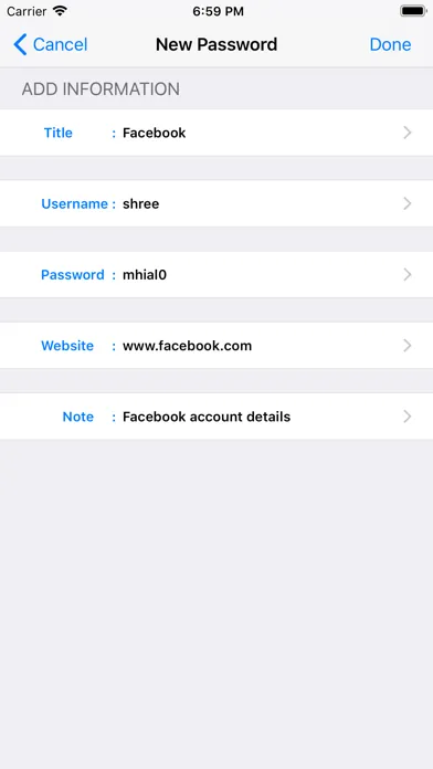 PassDiary Password Manager স্ক্রিনশট