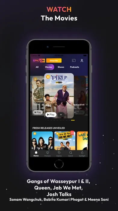 EPIC ON - Originals, Movies Ekran Görüntüleri
