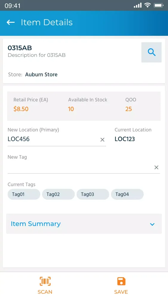 ภาพหน้าจอของ Epicor Mobile+