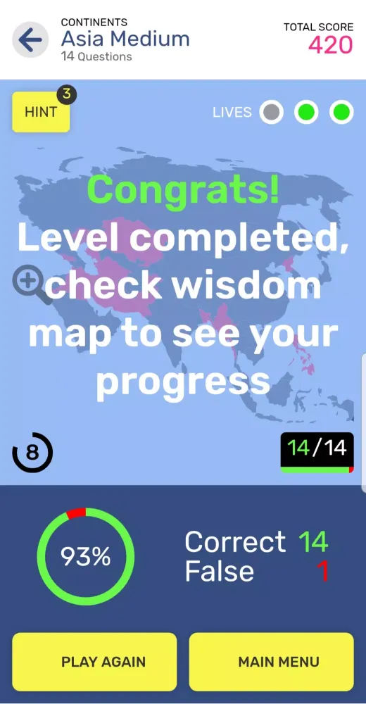 Map Quiz World Geography Screenshots