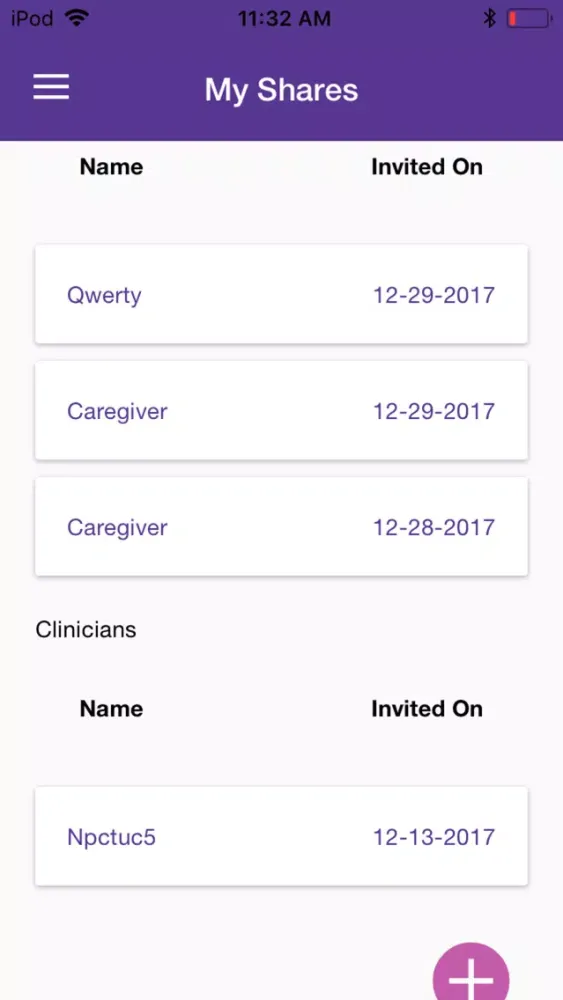 Ảnh chụp màn hình của My Seizure Diary