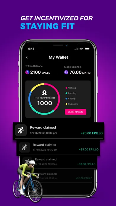 Ảnh chụp màn hình của FitMint Wear-Fitness DApp