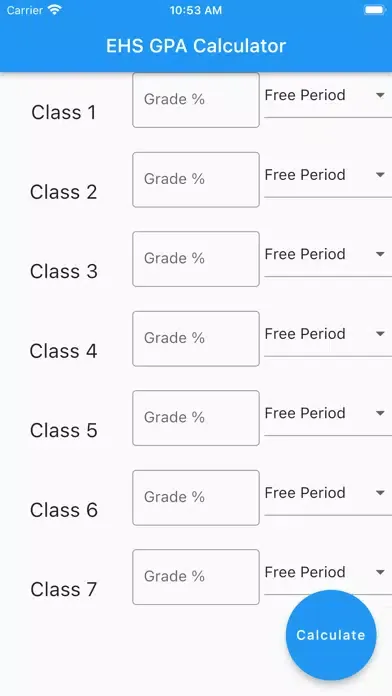 EHS GPA Screenshots