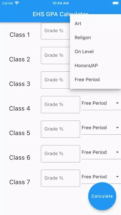 EHS GPA Screenshots