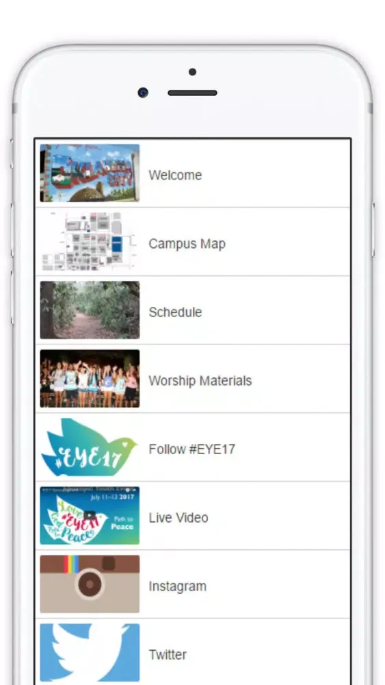 EpiscopalYouthEvent Screenshots